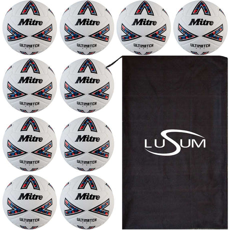 Mitre Ultimatch Footballs x 10 Match Balls