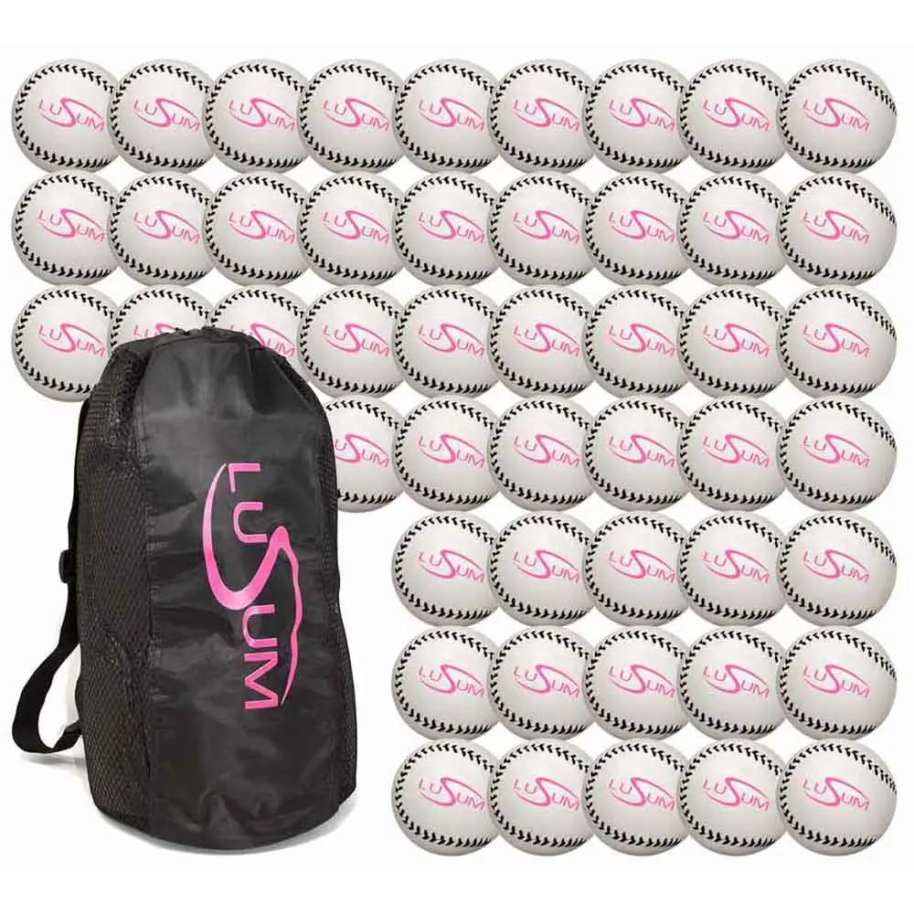 4 Dozen Lusum Rounders Balls with Lusum bag