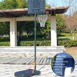 Bee Ball BB-05 adjustable basketball hoop with red and black design, 10ft height.