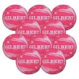 10 x Gilbert Pulse Training Netballs Gilbert Netball Balls Sports Ball Shop