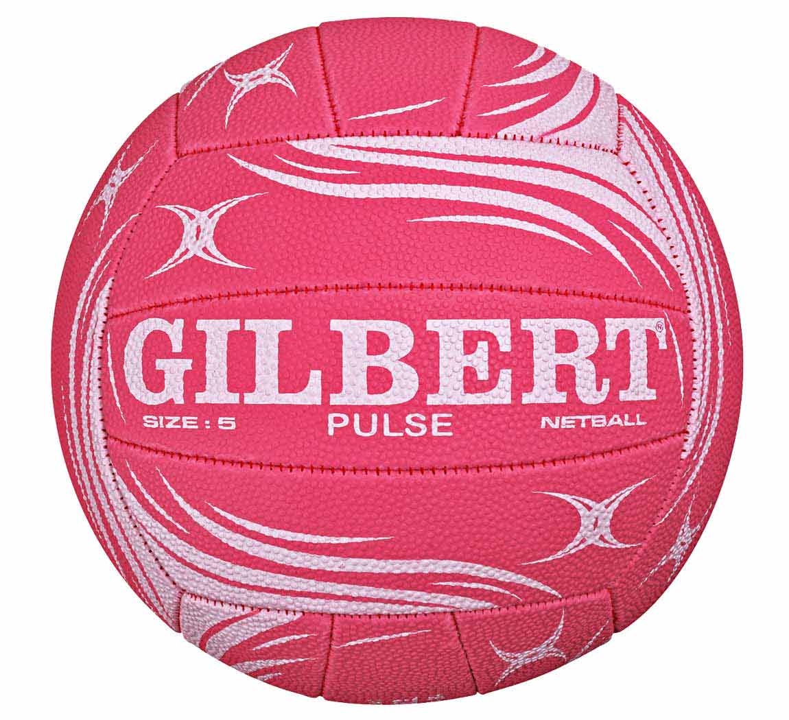 Gilbert Pulse 5 Ball Pack With Bag Gilbert Netball Balls Sports Ball Shop