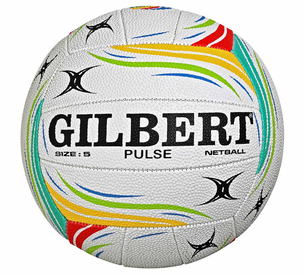 Gilbert Pulse 5 Ball Pack With Bag Gilbert Netball Balls Sports Ball Shop