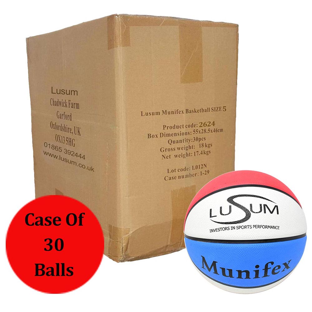 Lusum Rubber Basketball Case of 30