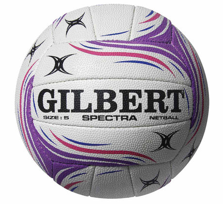 Gilbert Spectra Match Netball 5 Ball Pack with Ball Bag Gilbert Netball Balls Sports Ball Shop